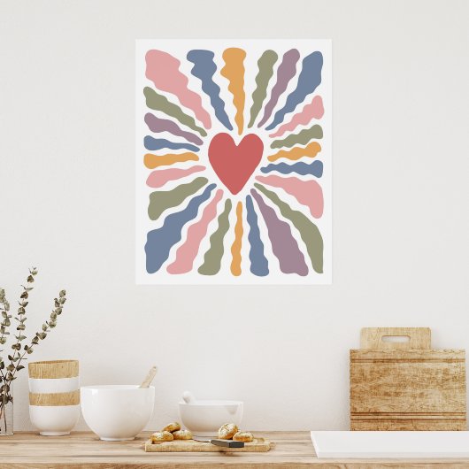 Herz Poster (Küche)