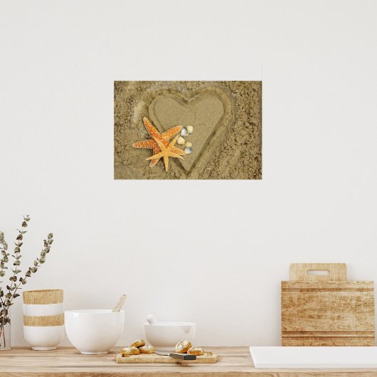 Herz Poster (Küche)