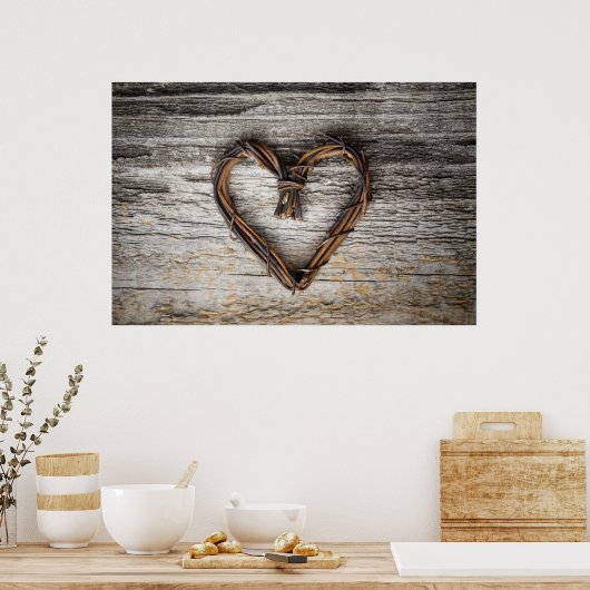 Herz-Poster/Leinwand Poster (Küche)