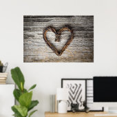 Herz-Poster/Leinwand Poster (Heimbüro)