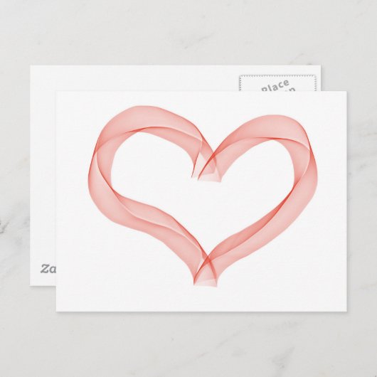 Herz Postkarte (Vorne/Hinten)