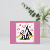 Herz Postkarte (Stehend Vorderseite)