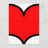 Herz - Postkarte (Vorderseite)