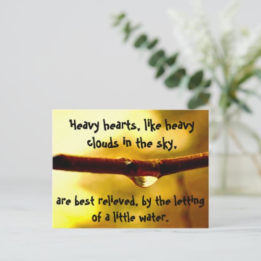 Herz Postkarte (Stehend Vorderseite)