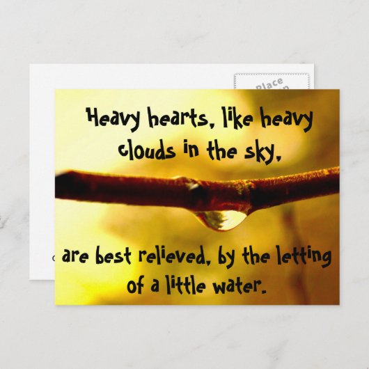 Herz Postkarte (Vorne/Hinten)