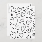 Herz Postkarte (Vorne/Hinten)