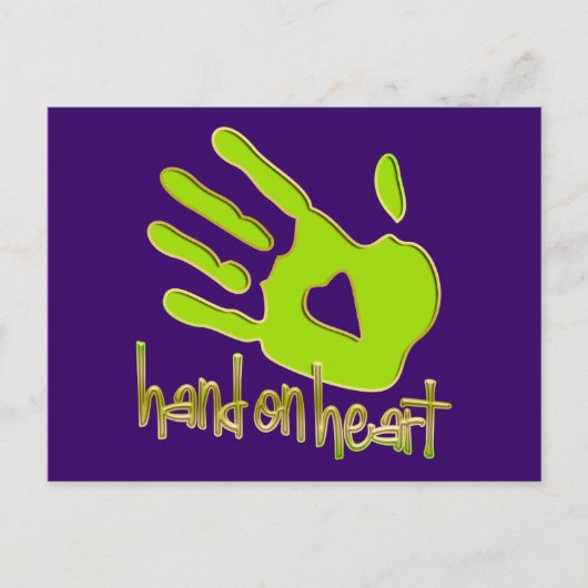 Herz Postkarte (Vorderseite)