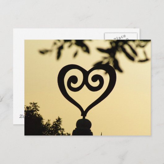 herz postkarte (Vorne/Hinten)