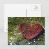 Herz Postkarte (Vorne/Hinten)