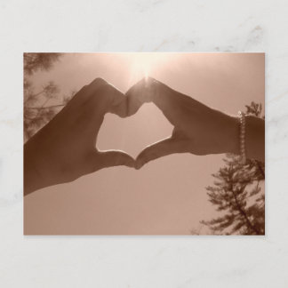 Herz Postkarte