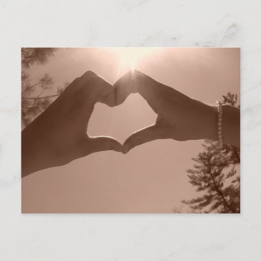 Herz Postkarte (Vorderseite)