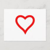 Herz Postkarte (Vorderseite)