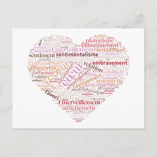 Herz Postkarte (Vorderseite)