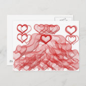 Herz Postkarte (Vorne/Hinten)