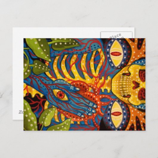 Herz Postkarte (Vorne/Hinten)