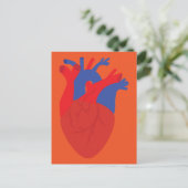 Herz Postkarte (Stehend Vorderseite)