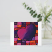 Herz Postkarte (Stehend Vorderseite)