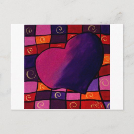 Herz Postkarte (Vorderseite)