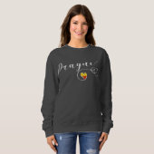 Herz Prag Sweatshirt, Tschechische Republik Sweatshirt (Vorne ganz)