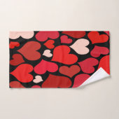 Herz Print Badhandtuch Set (Handtuch)