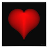 Herz Print Fotodruck (Vorne)