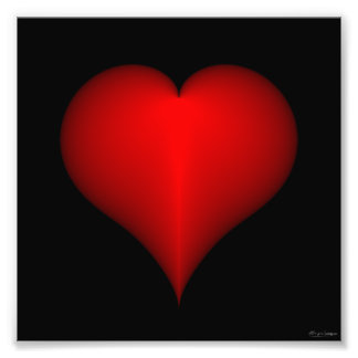Herz Print Fotodruck