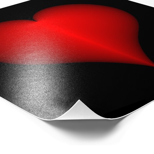 Herz Print Fotodruck (Ecke)