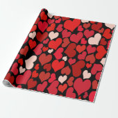 Herz Print Geschenkpapier (Ungerollt)
