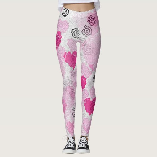 Herz Print Leggings (Vorderseite)