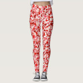 Herz Print Leggings (Vorderseite)