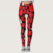 Herz Print Leggings (Vorderseite)