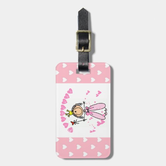 Herz-Prinzessin Gepäckanhänger (Vorderseite vertikal)