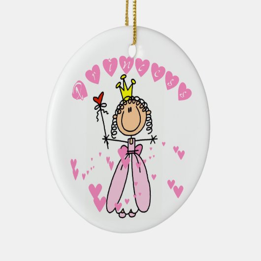 Herz-Prinzessin Keramik Ornament (Rechts)