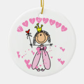 Herz-Prinzessin Keramik Ornament (Vorne)