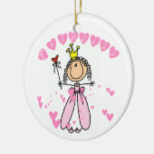 Herz-Prinzessin Keramik Ornament (Links)