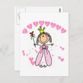 Herz Prinzessin Tshirts und Geschenke Postkarte (Vorne/Hinten)