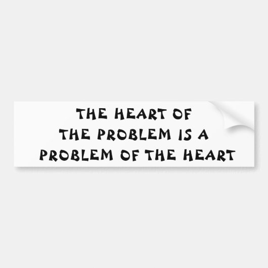 Herz-Problem-Glückskeks Autoaufkleber (Vorne)