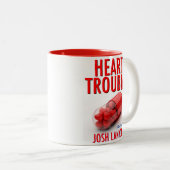 Herz-Problem-Tasse Zweifarbige Tasse (VorderseiteRechts)