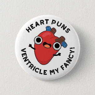 Herz Puns Ventricle Mein Extravaganter Funny Anato Button