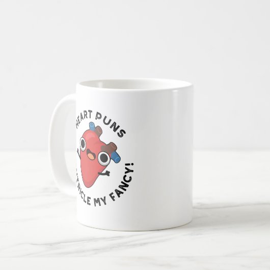 Herz Puns Ventricle Mein Extravaganter Funny Anato Kaffeetasse (Vorderseite Links)
