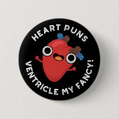 Herz Puns Ventricle Meine Extravagante Anatomie Pu Button (Vorderseite)