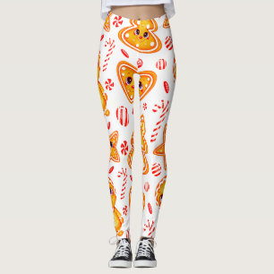 Herz, Puppe & Ball Bright Grafik Muster Leggings