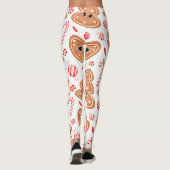 Herz, Puppe und Ball Grafikmuster Leggings (Rückseite)
