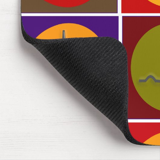 Herz-QRS Pop-Kunst Mousepad (Ecke)