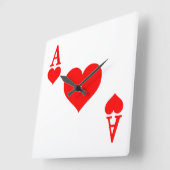 Herz Quadratische Wanduhr (Winkel)