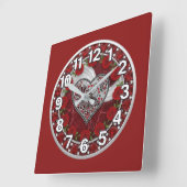 Herz  quadratische wanduhr (Winkel)