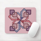 Herz-quadratischer Querstich Mousepad (Mit Mouse)