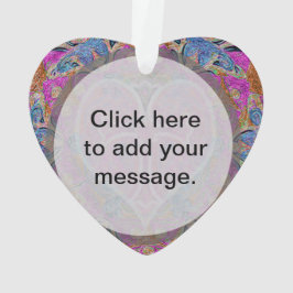 Herz-QuerMandala durch Amelia Carrie Ornament