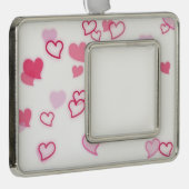 Herz Rahmen-Ornament Silber (Rechts)