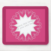 Herz-Rahmen-Schablone Mousepad (Vorne)